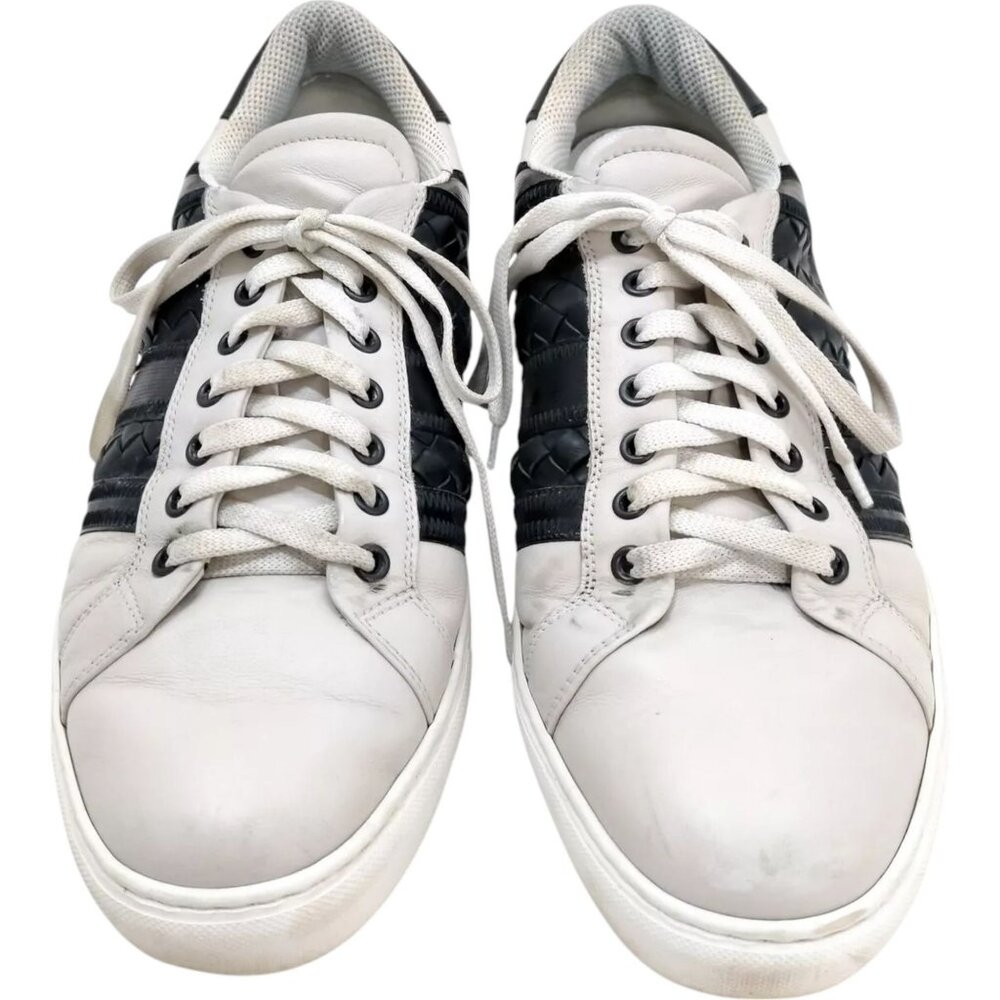 025197BK (L2) Bottega Veneta Shoe Sneakers Men Gray Leather - Picture 2 of 9